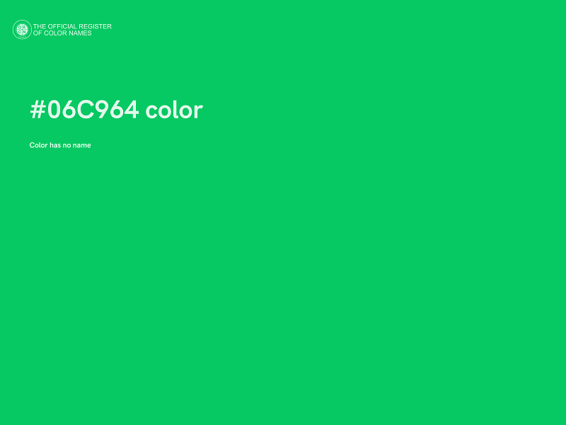 #06C964 color image