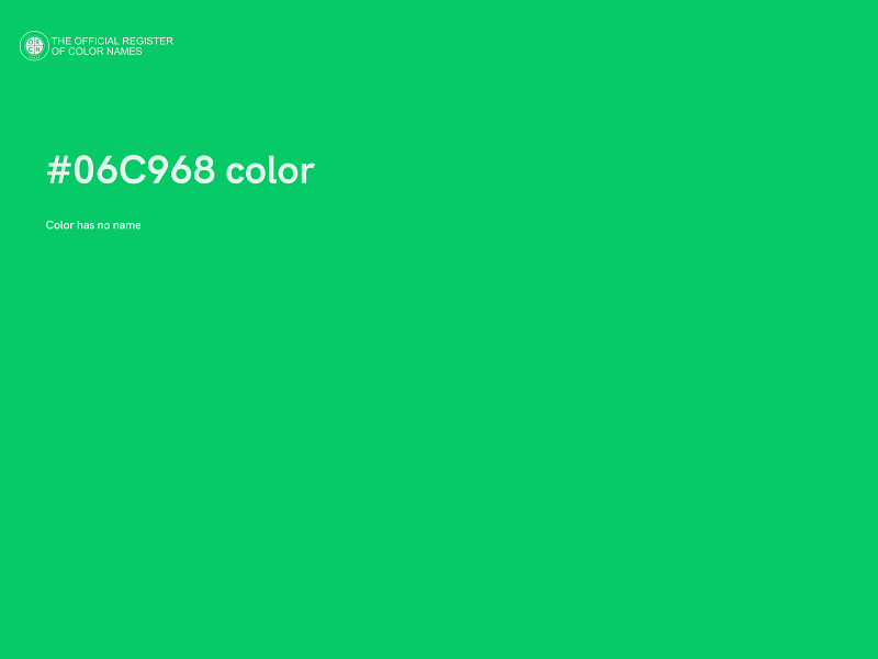 #06C968 color image