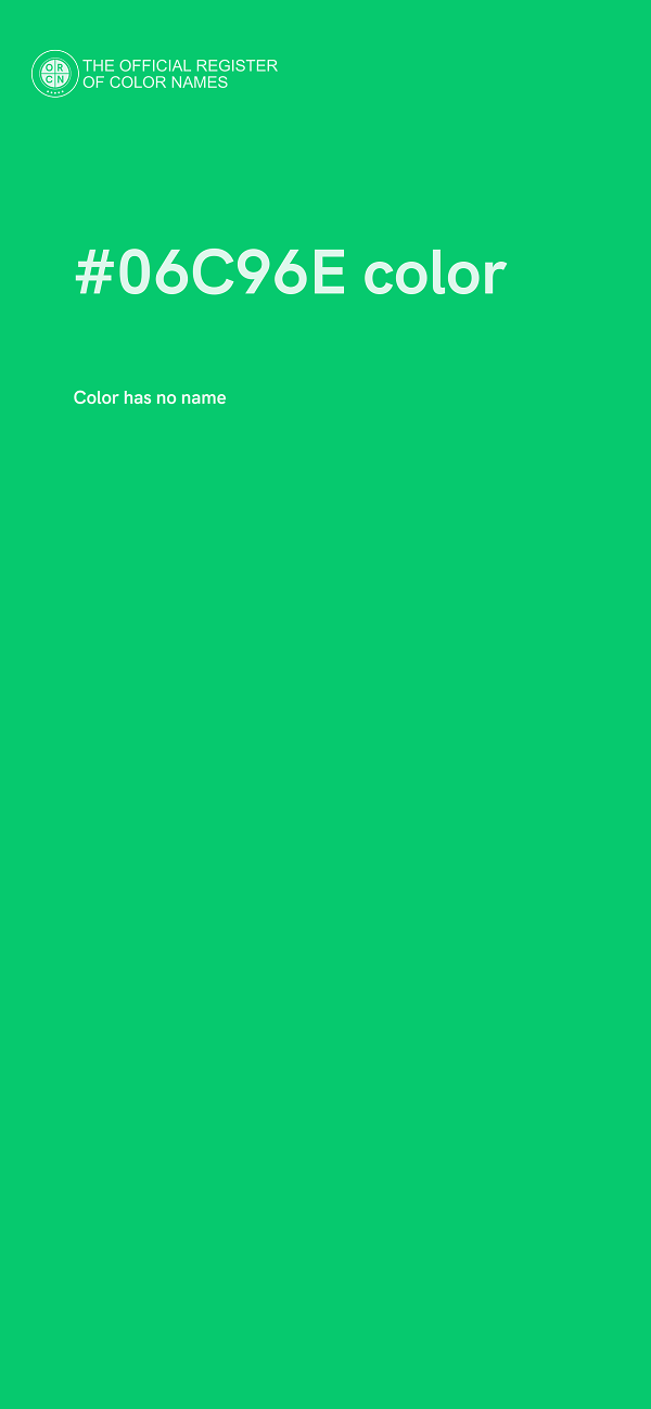 #06C96E color image
