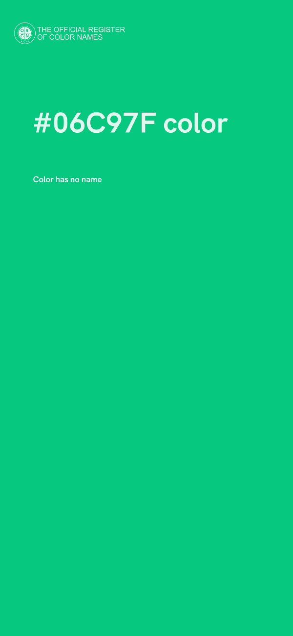 #06C97F color image