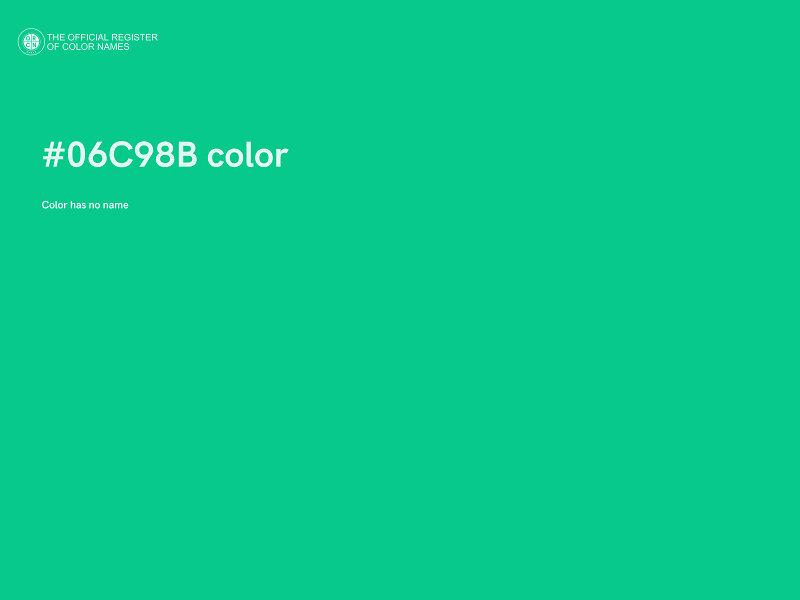 #06C98B color image