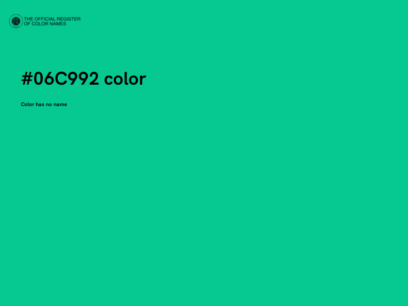 #06C992 color image