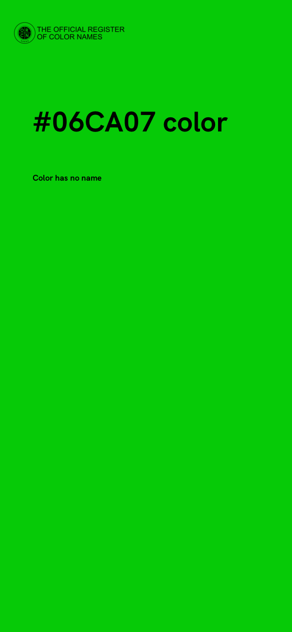 #06CA07 color image