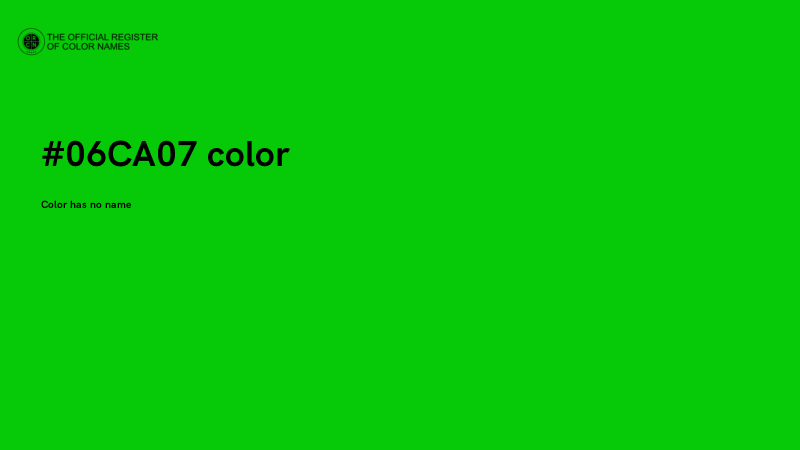 #06CA07 color image