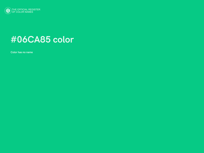 #06CA85 color image