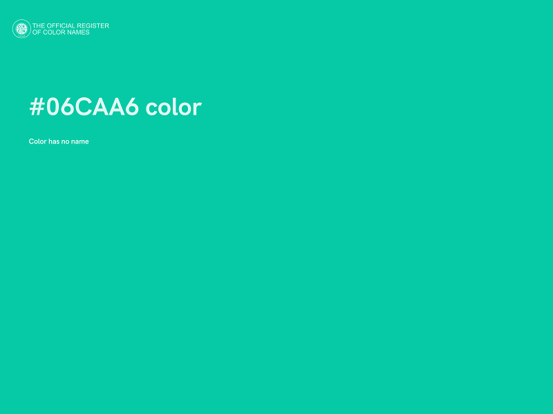 #06CAA6 color image