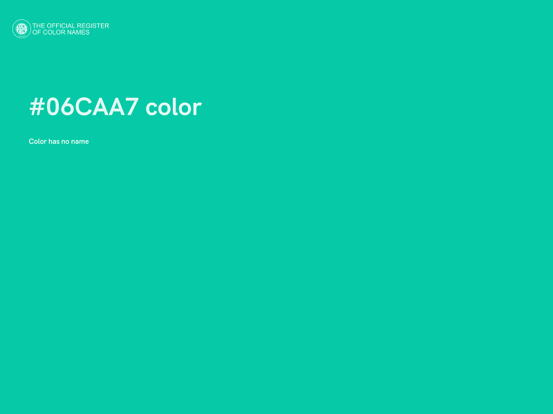 #06CAA7 color image