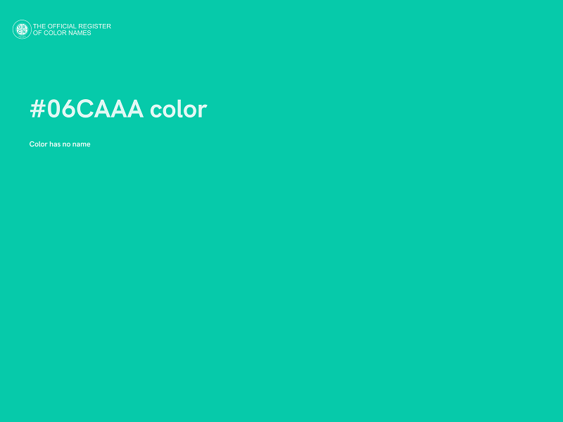 #06CAAA color image