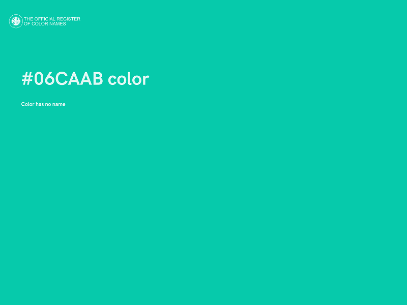 #06CAAB color image