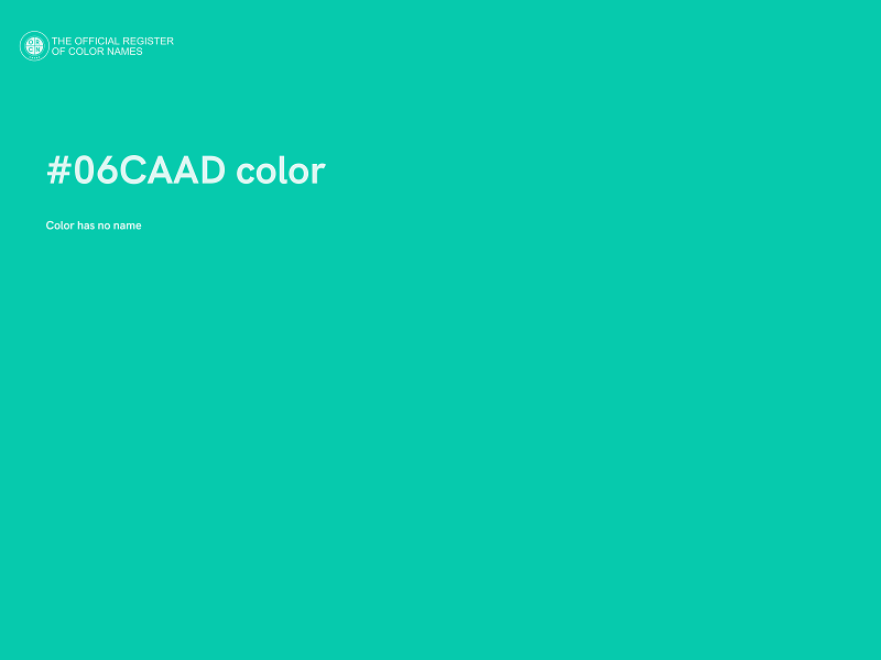 #06CAAD color image