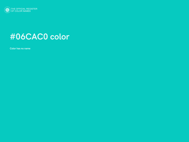 #06CAC0 color image