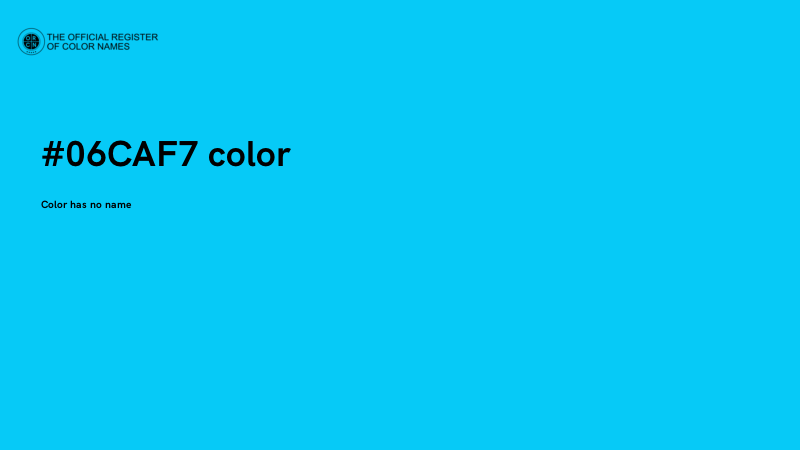 #06CAF7 color image