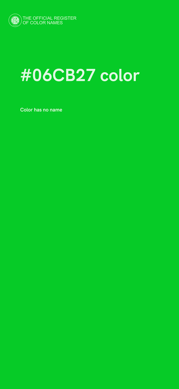 #06CB27 color image