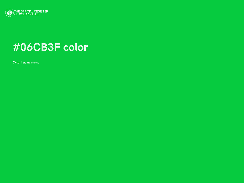 #06CB3F color image