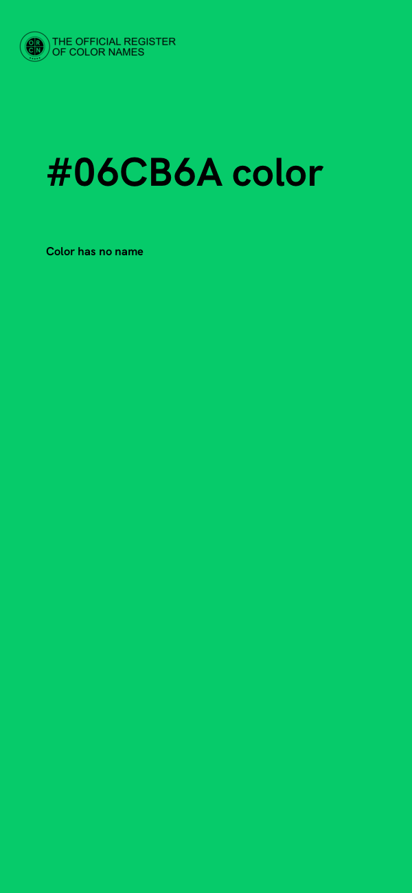 #06CB6A color image