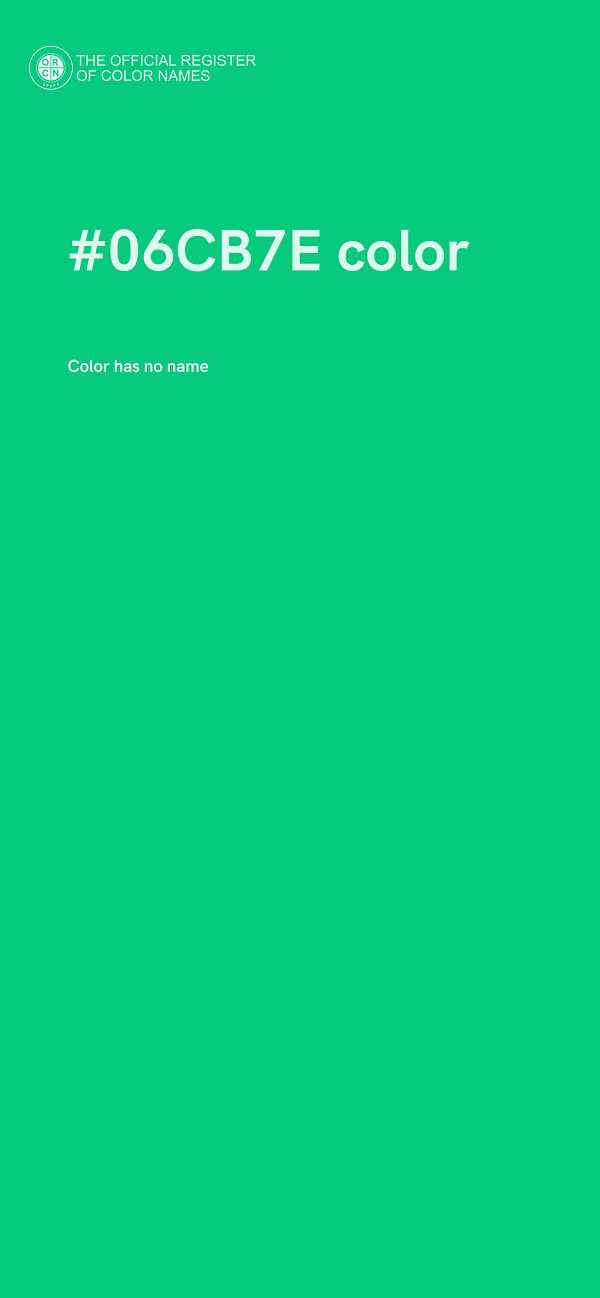 #06CB7E color image