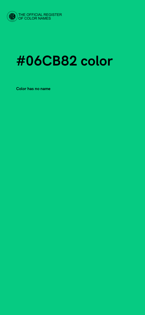 #06CB82 color image