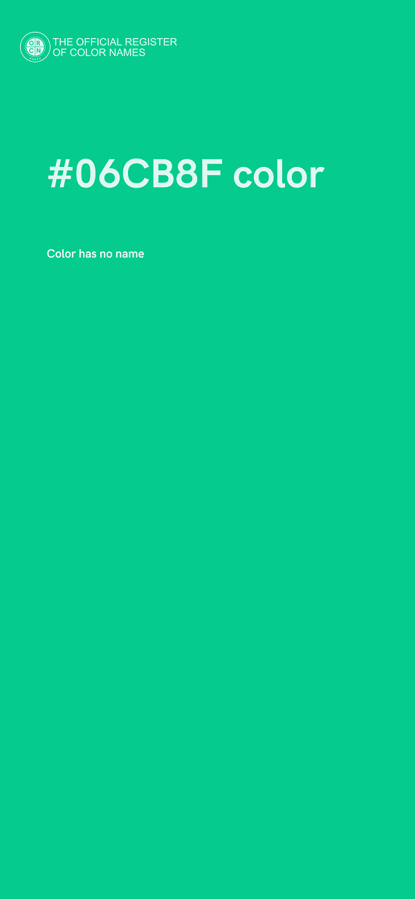 #06CB8F color image