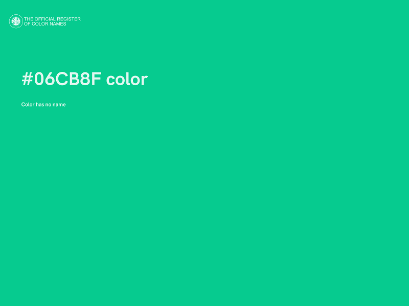 #06CB8F color image