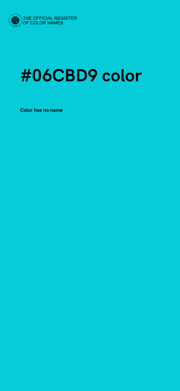 #06CBD9 color image