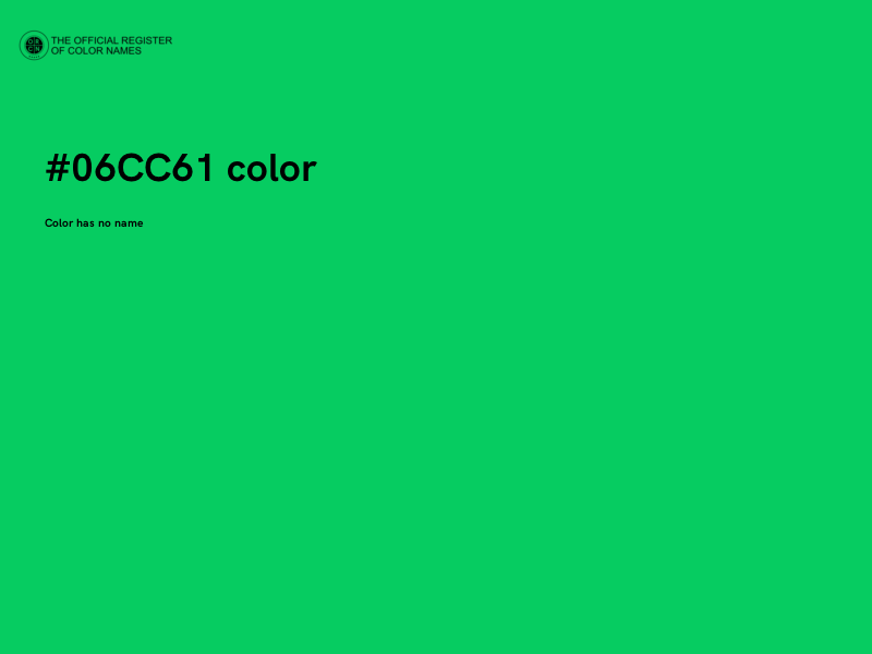 #06CC61 color image