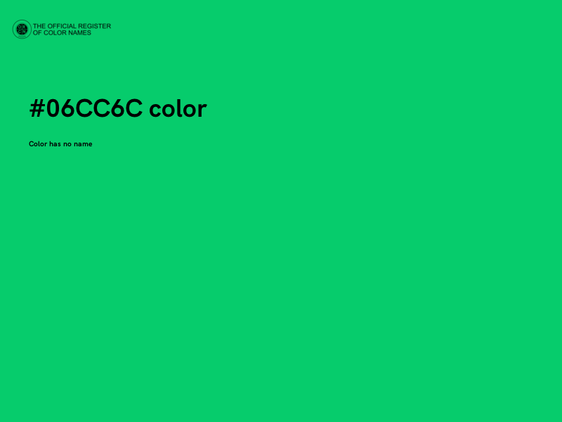 #06CC6C color image