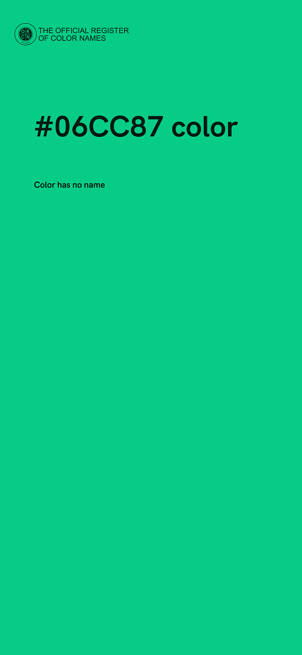 #06CC87 color image