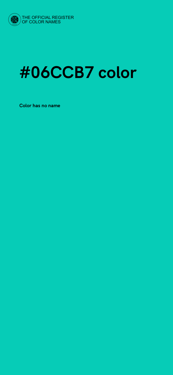 #06CCB7 color image