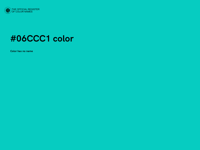#06CCC1 color image