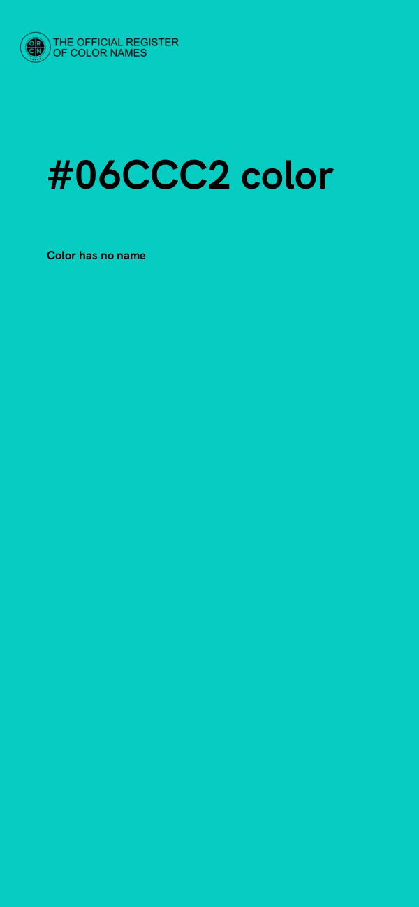 #06CCC2 color image