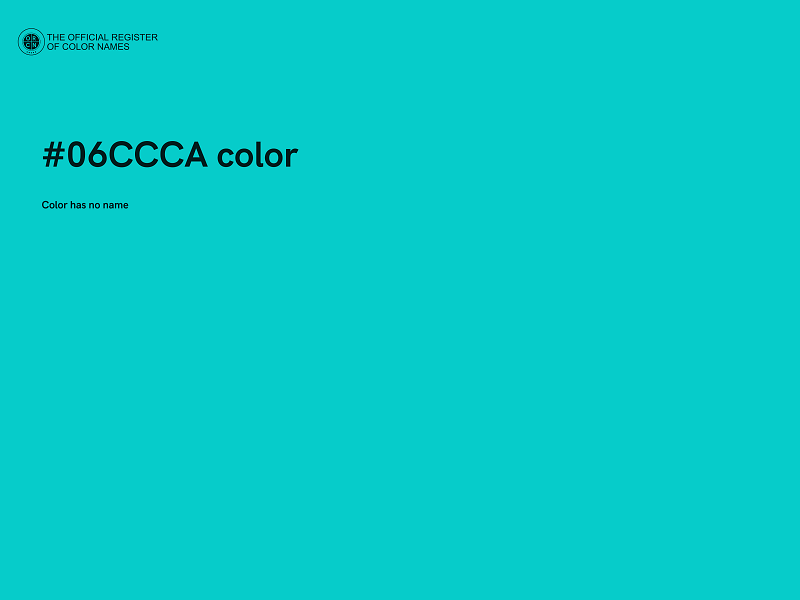 #06CCCA color image