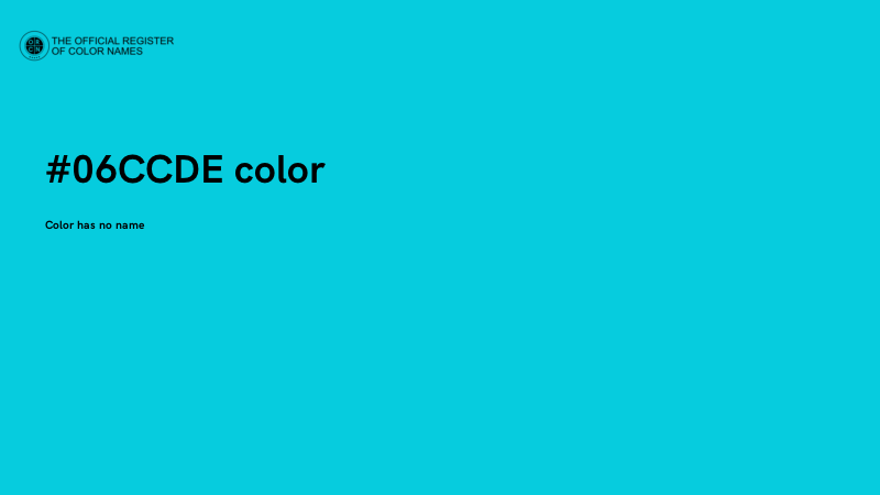 #06CCDE color image