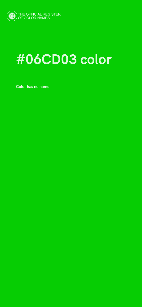 #06CD03 color image