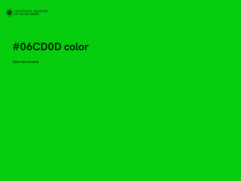 #06CD0D color image