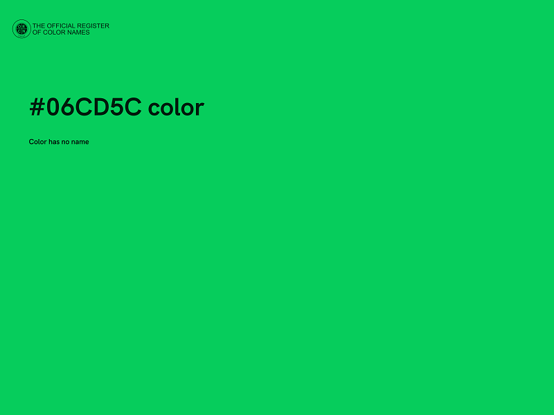 #06CD5C color image