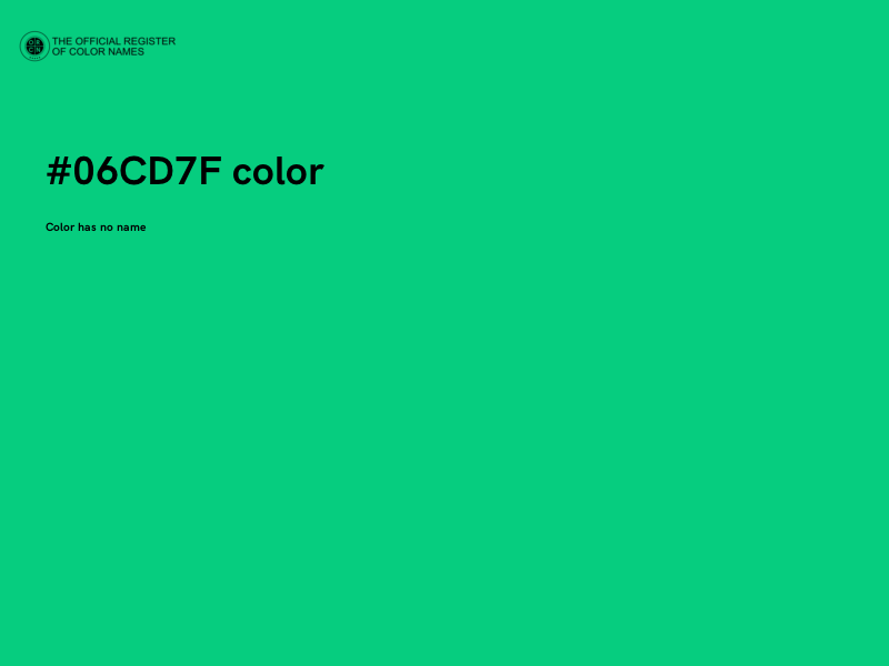 #06CD7F color image