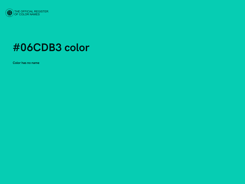 #06CDB3 color image