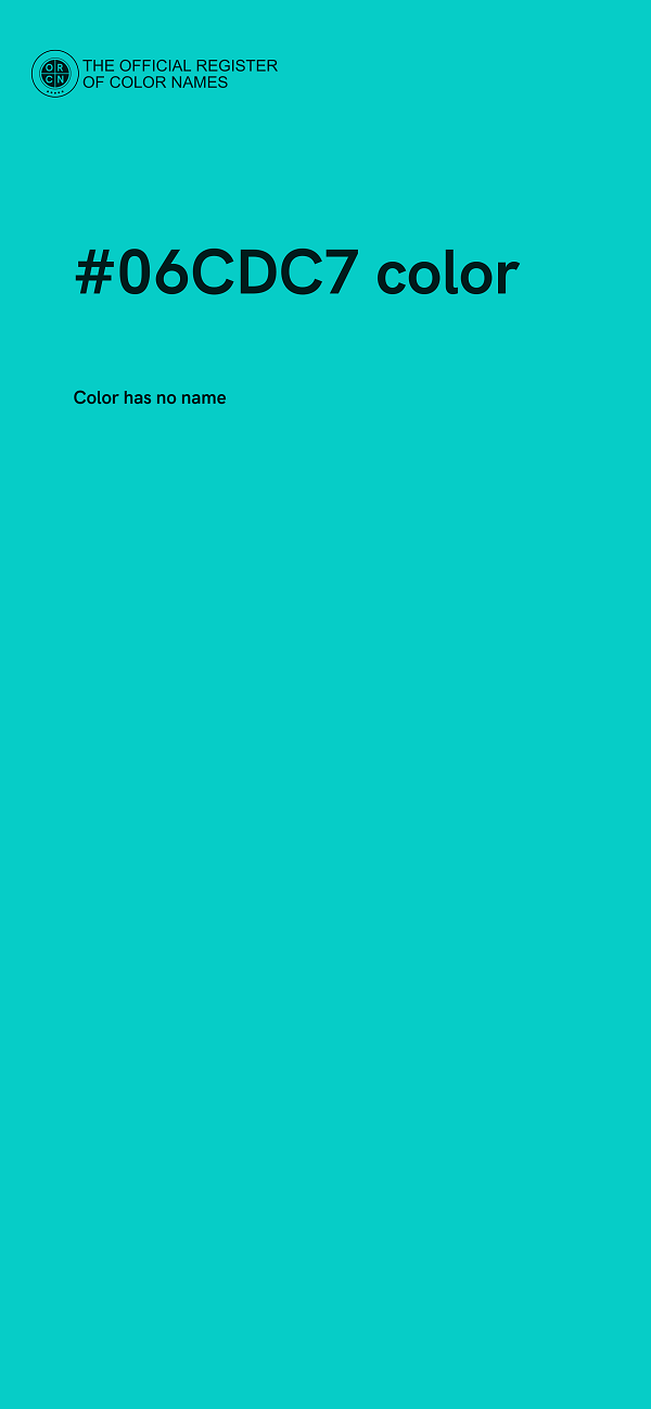#06CDC7 color image