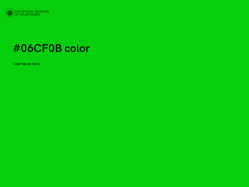 #06CF0B color image