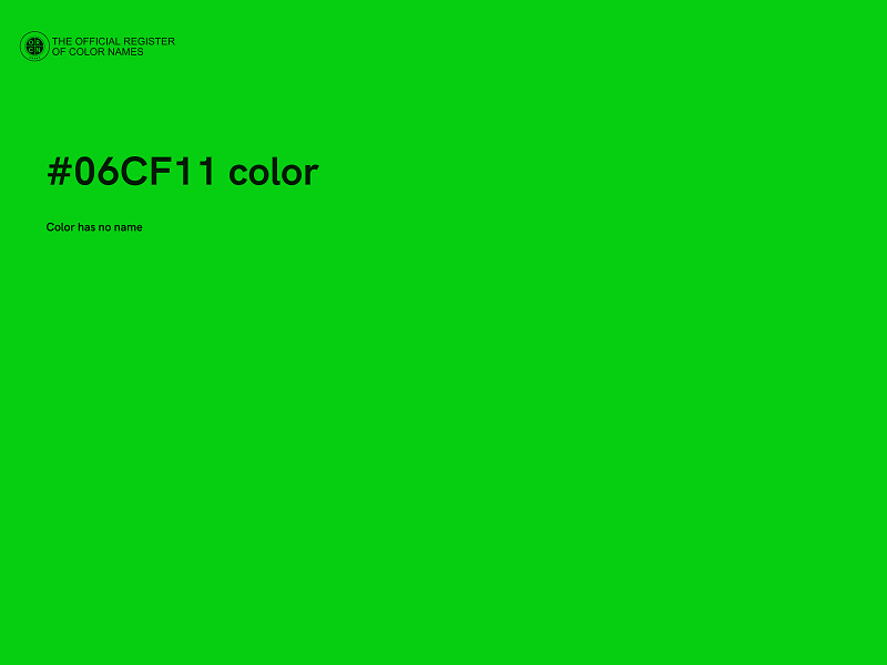 #06CF11 color image