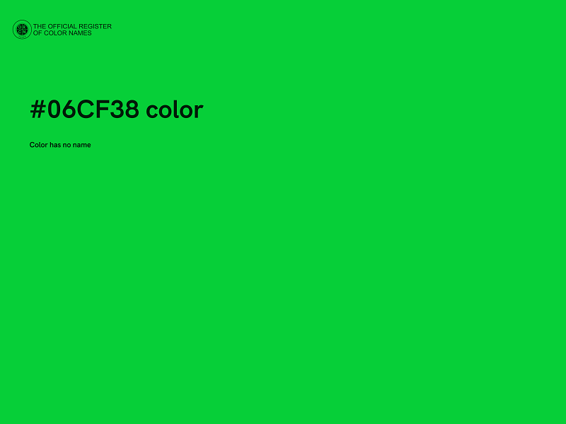 #06CF38 color image