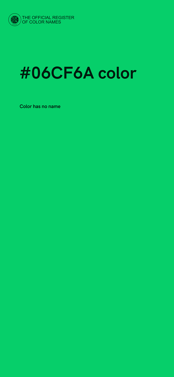 #06CF6A color image