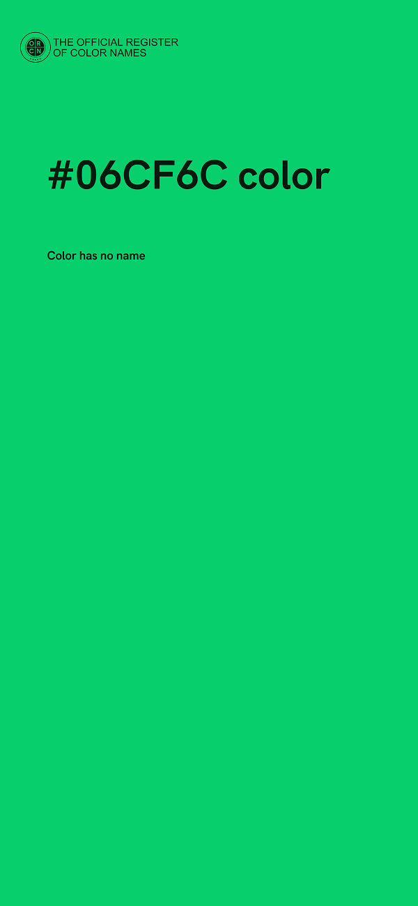 #06CF6C color image