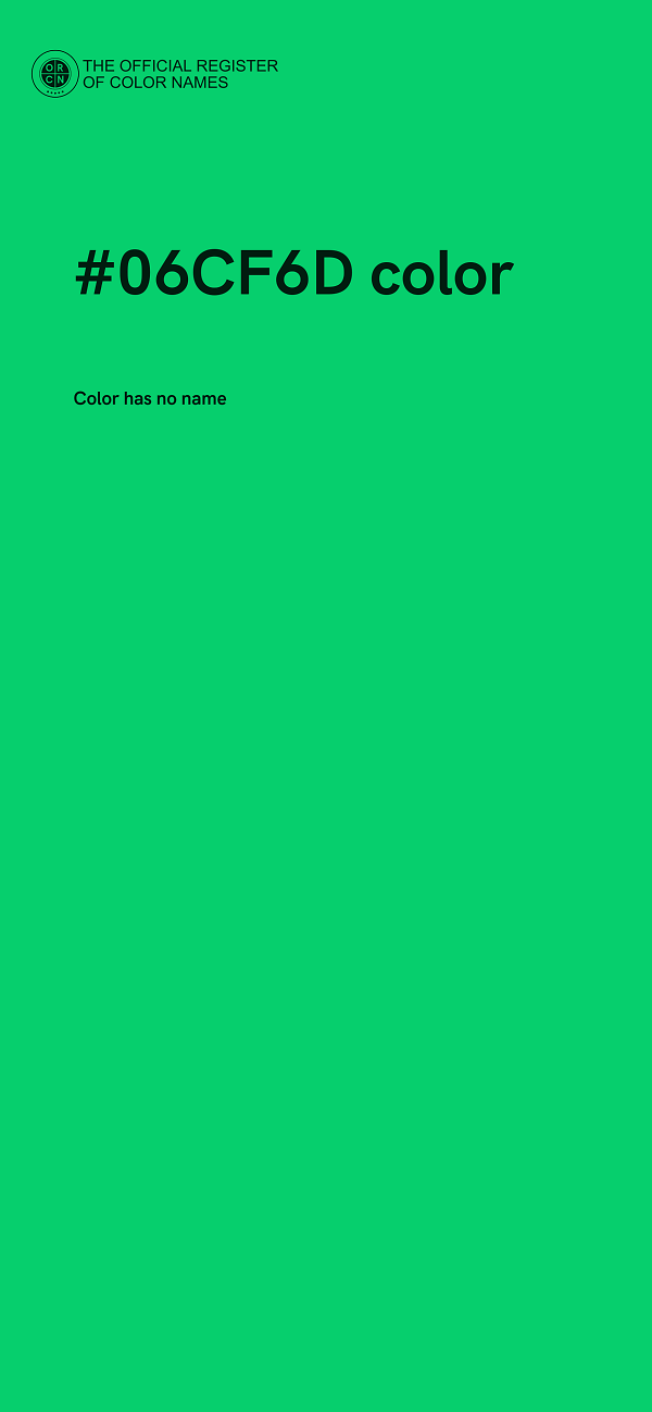 #06CF6D color image