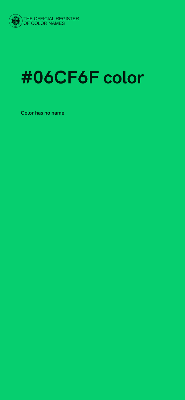 #06CF6F color image