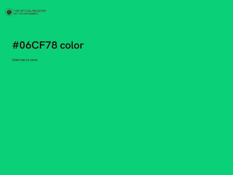 #06CF78 color image