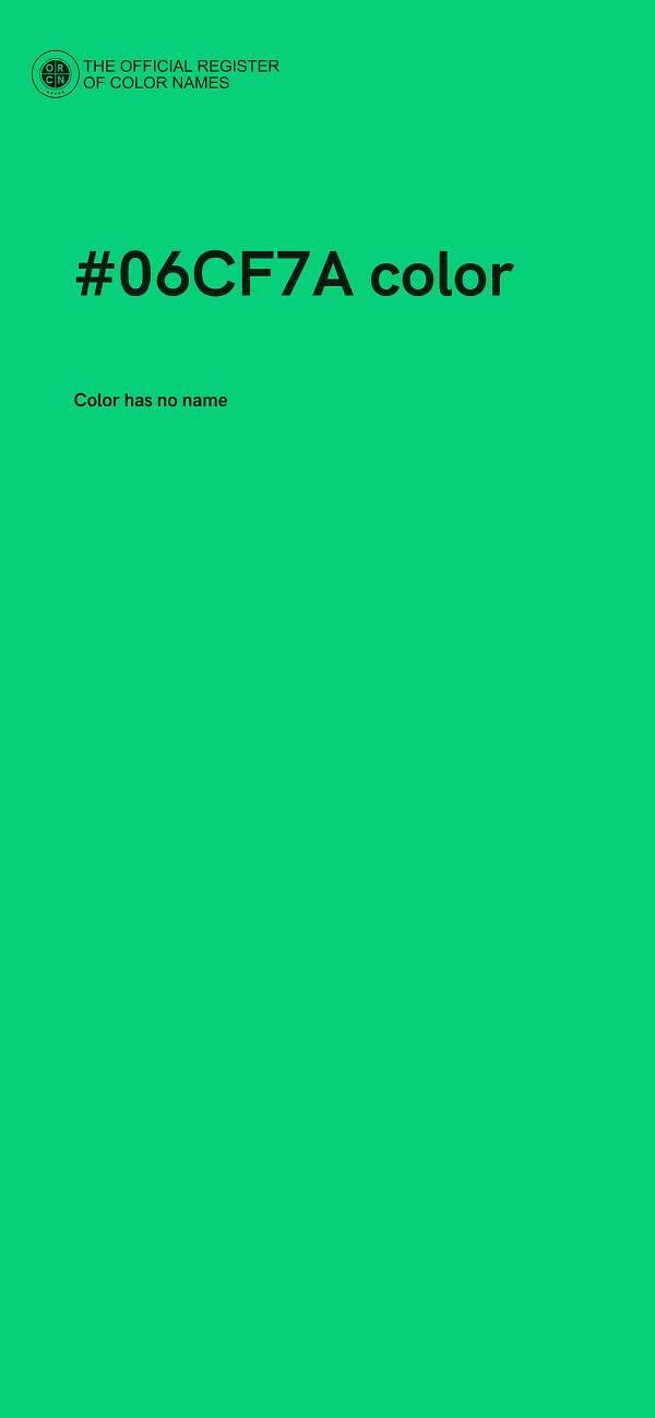 #06CF7A color image