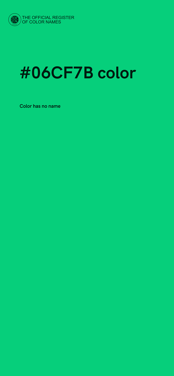 #06CF7B color image