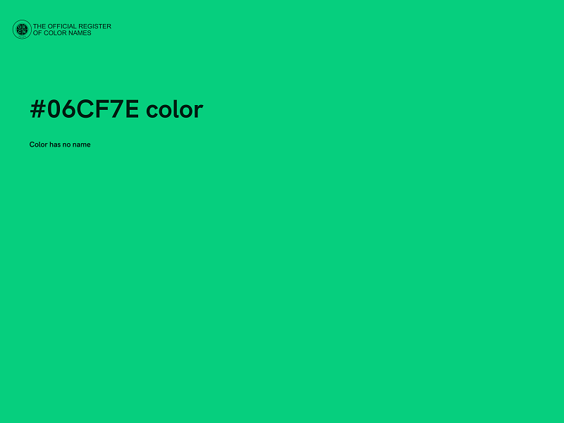 #06CF7E color image