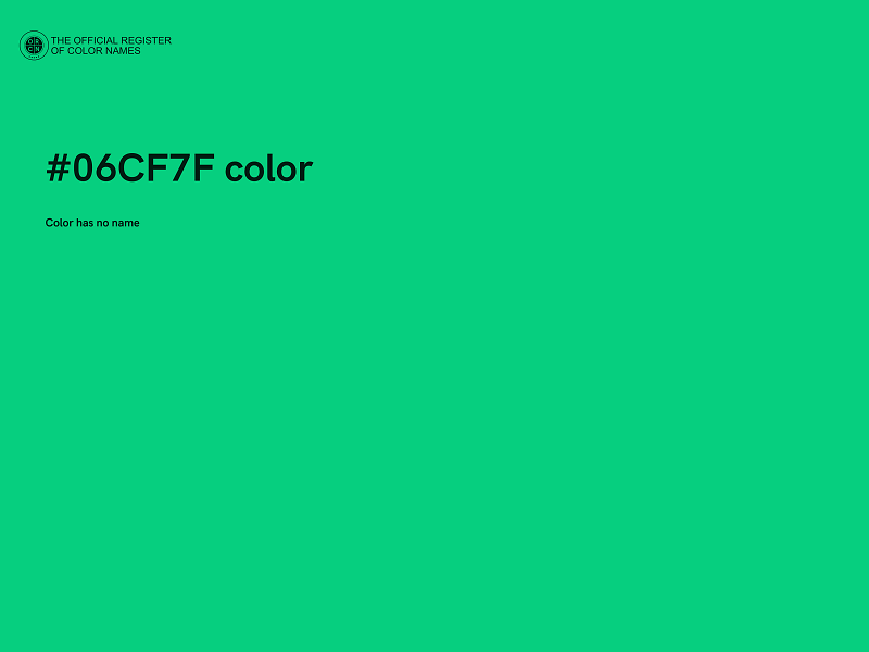 #06CF7F color image